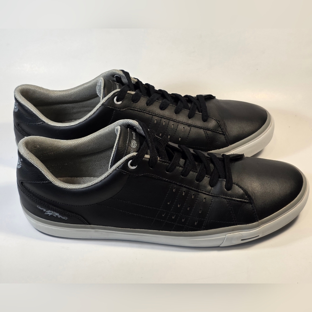 Marc Ecko Men’s Black Leather Lace-Up Low-top Casual Sneakers Size 11.5 - Picture 4 of 13